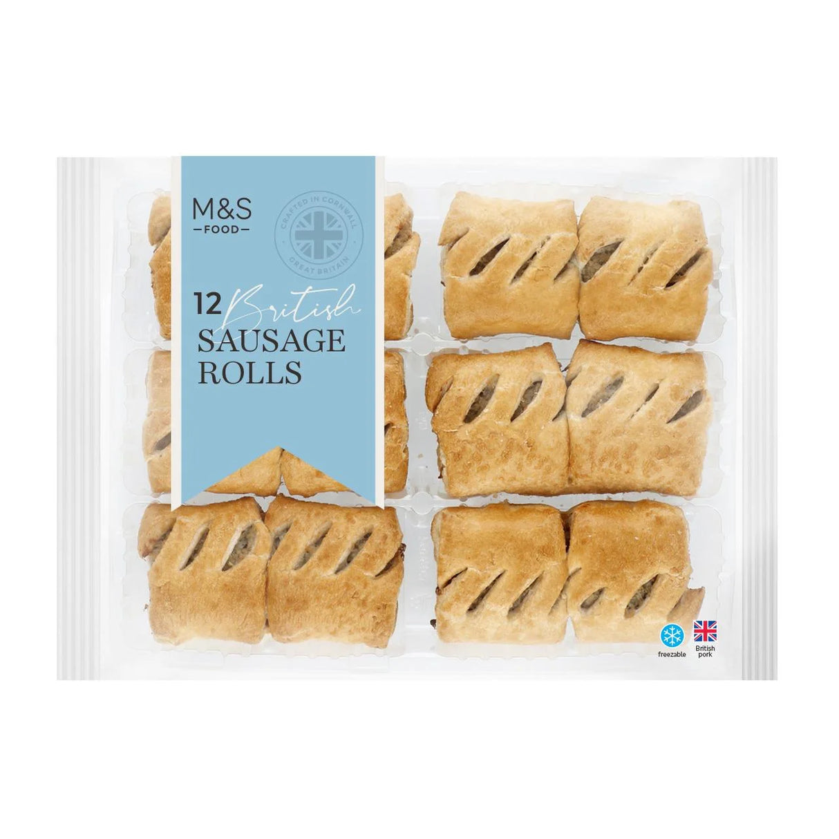 M&S 12 Sausage Rolls 360G