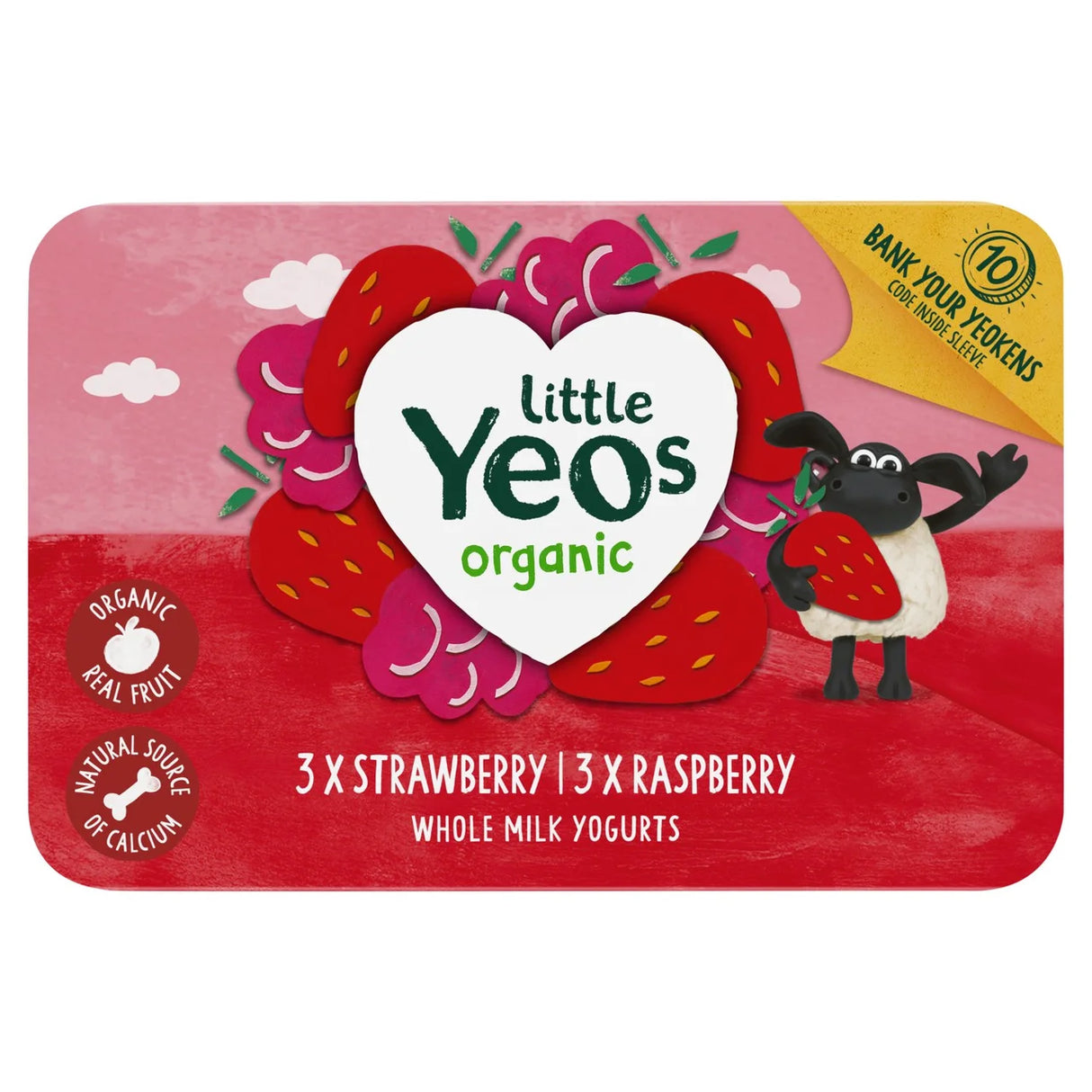 Yeo Valley Little Yeos Organic Fromage Frais Strawberry & Raspberry 6 x 45g