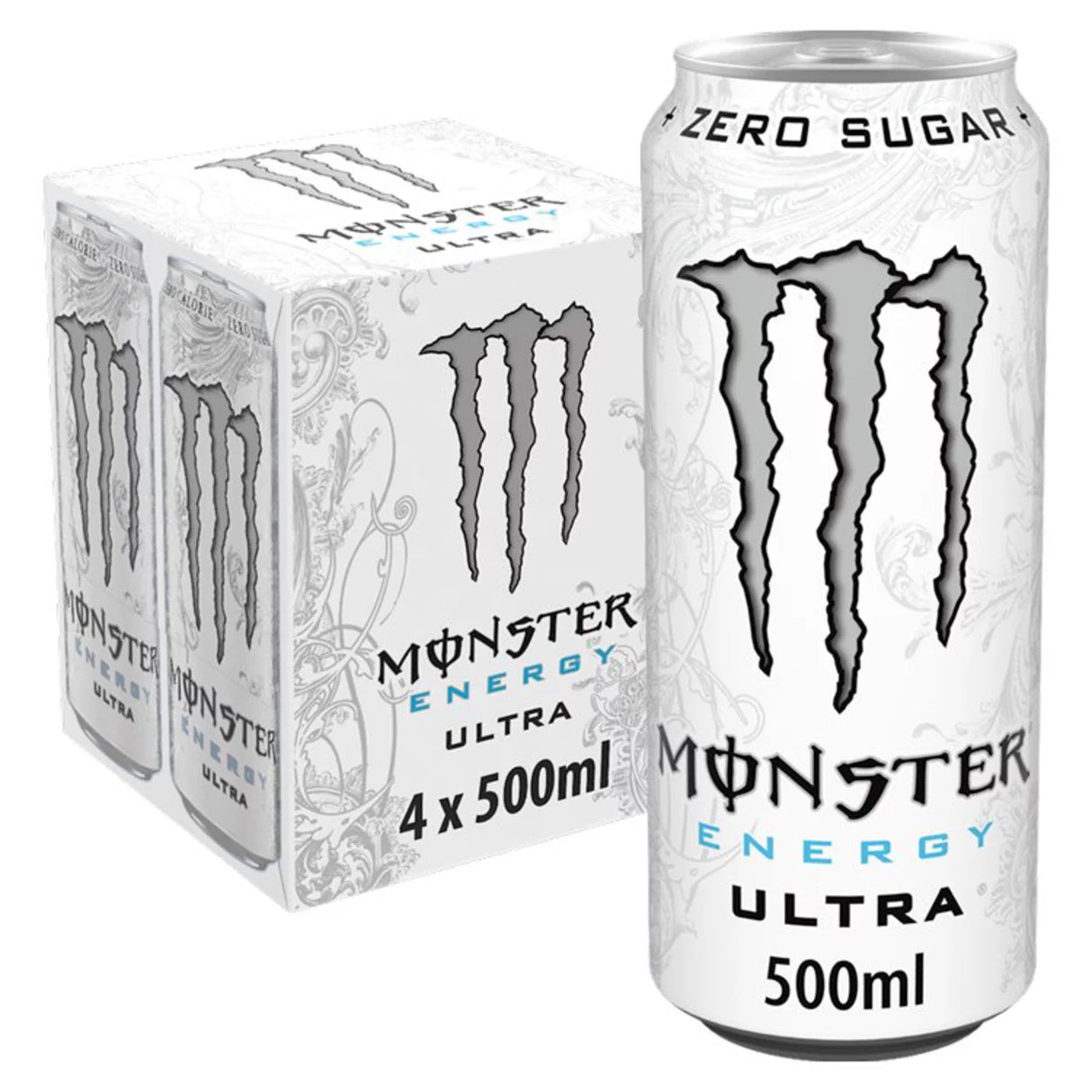 Monster Energy Drink Zero Sugar Ultra 4x500ml 4 x 500ml