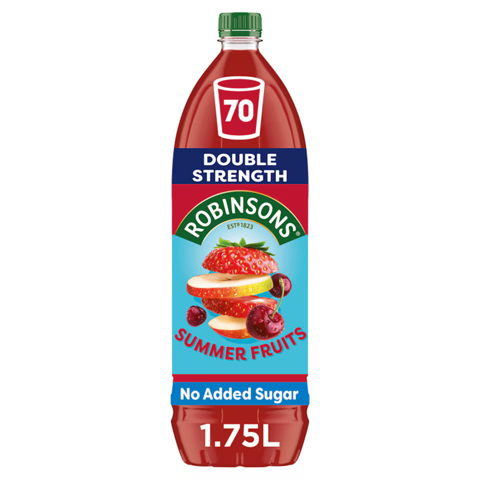 Robinsons Double Strength Summer Fruits Squash 1.75L