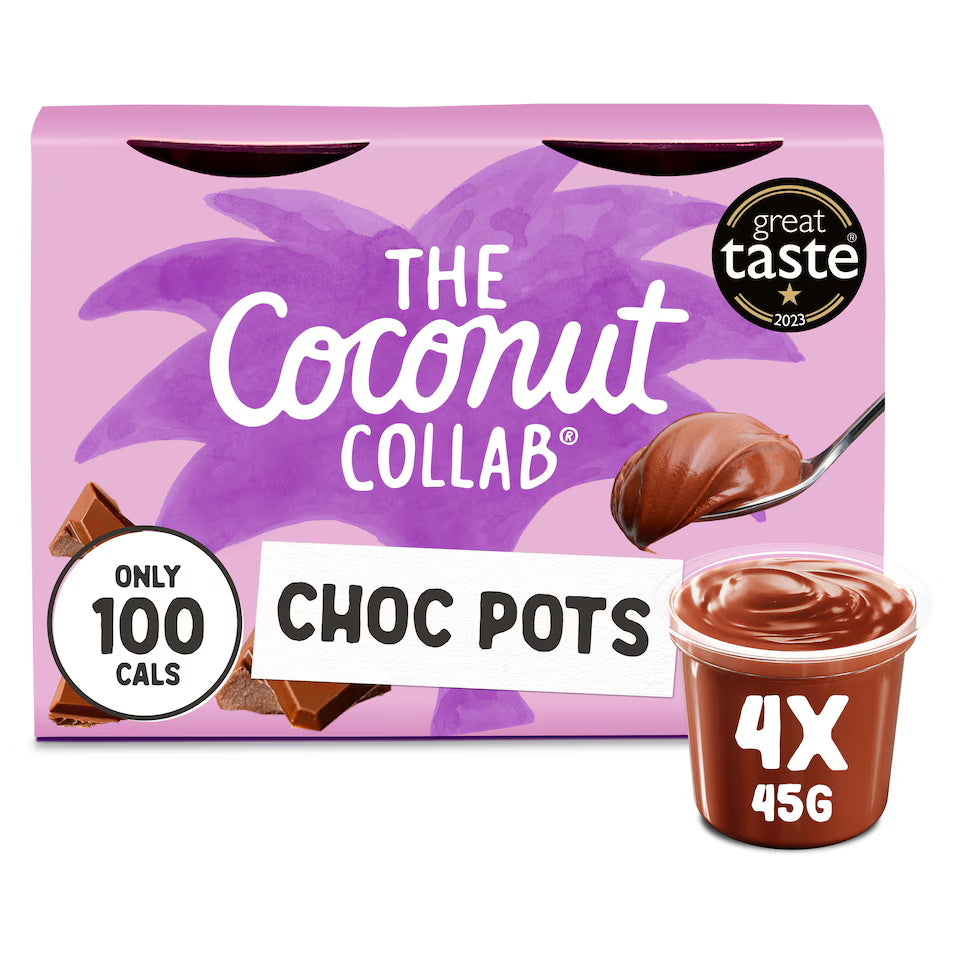 The Coconut Collab Choc Pots chocolate dessert 4x45g