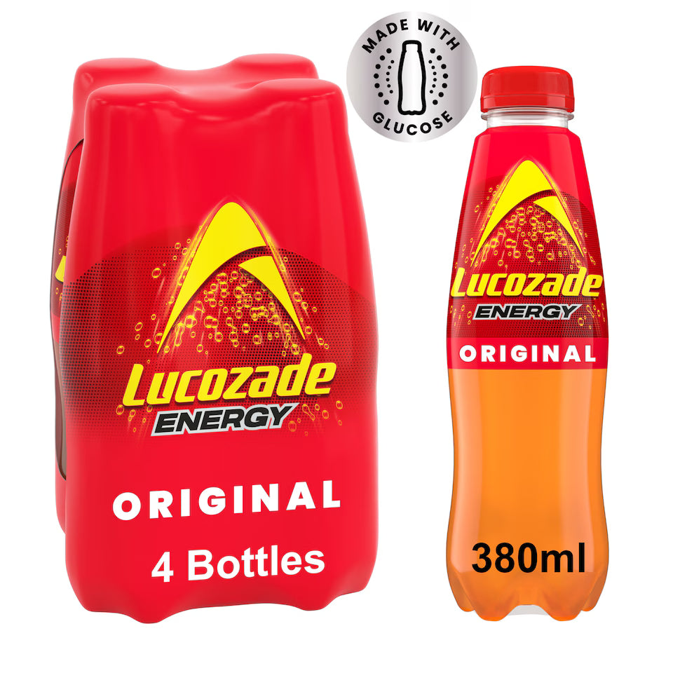 Lucozade Energy Drink Original 4 Pack x 380ml