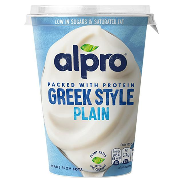 Alpro Greek Style Plain Dairy Free Yoghurt Alternative 400g