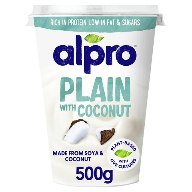 Alpro Plain Coconut Plant Based Soya Yoghurt Alternative 500g