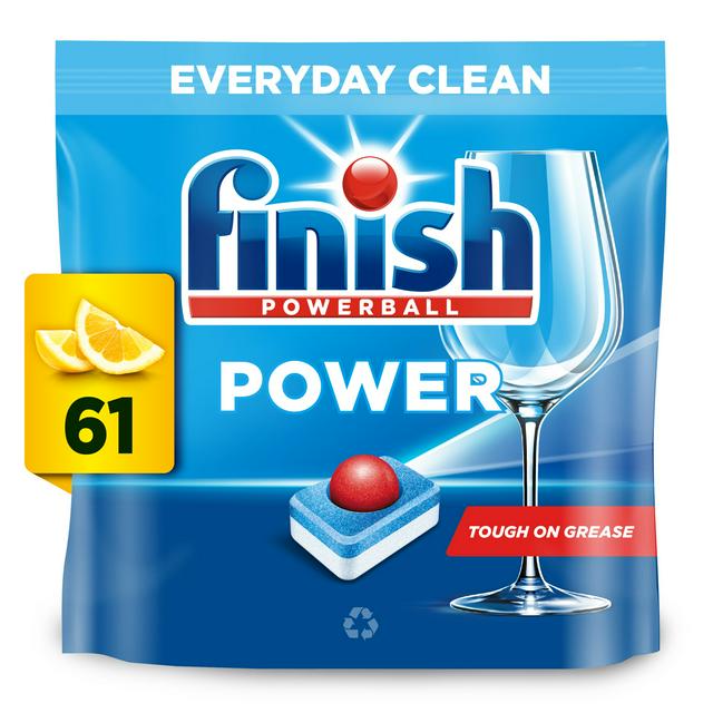 Finish Power All in One Lemon Dishwasher Tablets x61