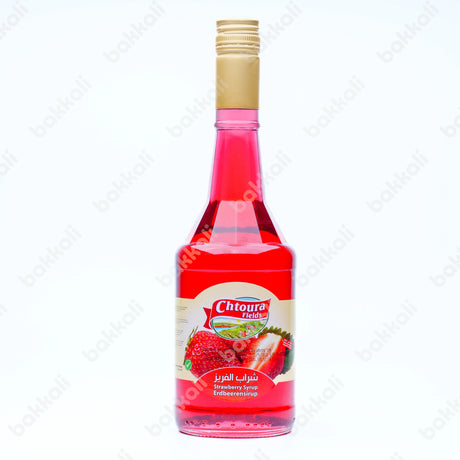 Chtoura Fields Strawberry Syrup 600ml - Front