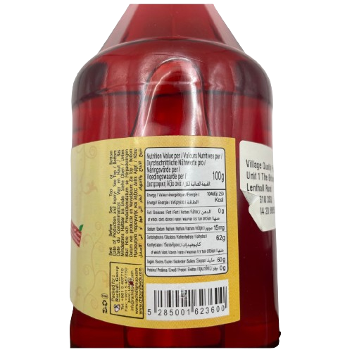 Chtoura Fields Strawberry Syrup 600ml - Ingredients