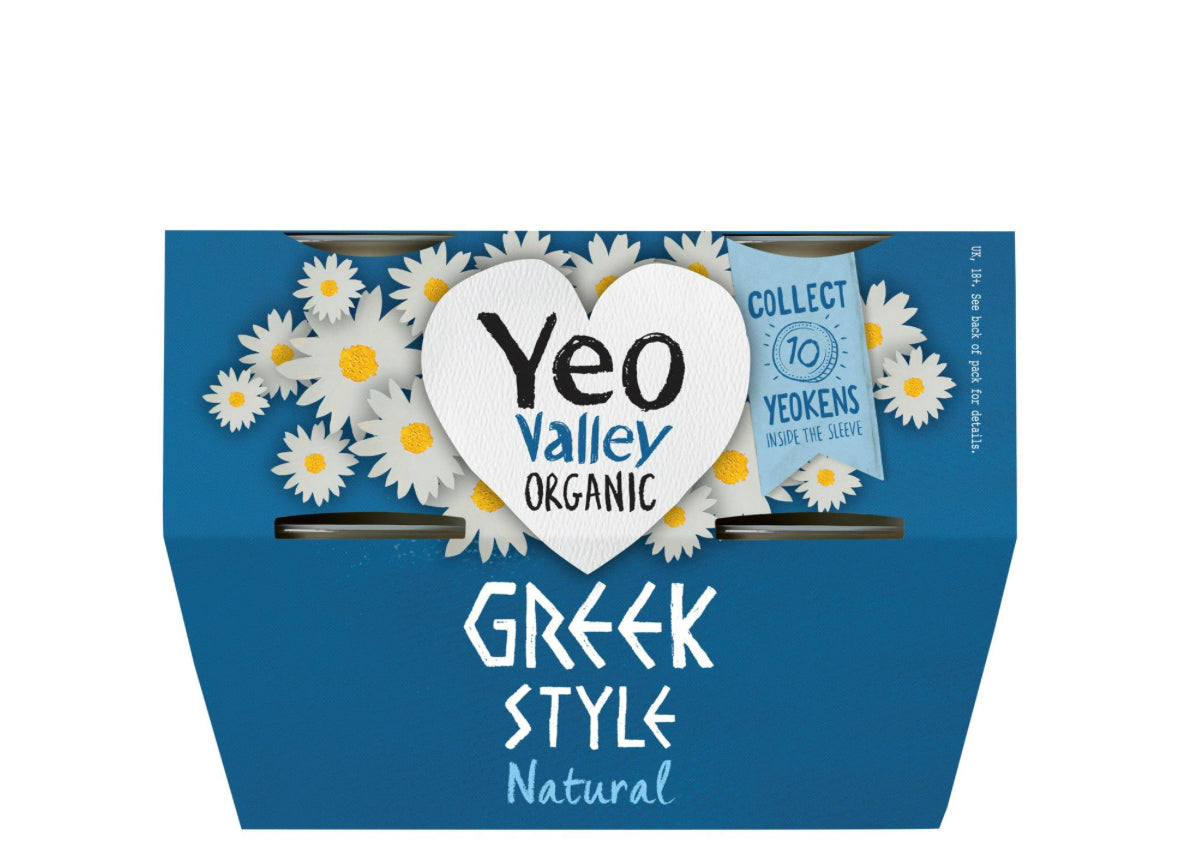 Yeo Valley Organic Greek Style Natural Yogurt 4x110g