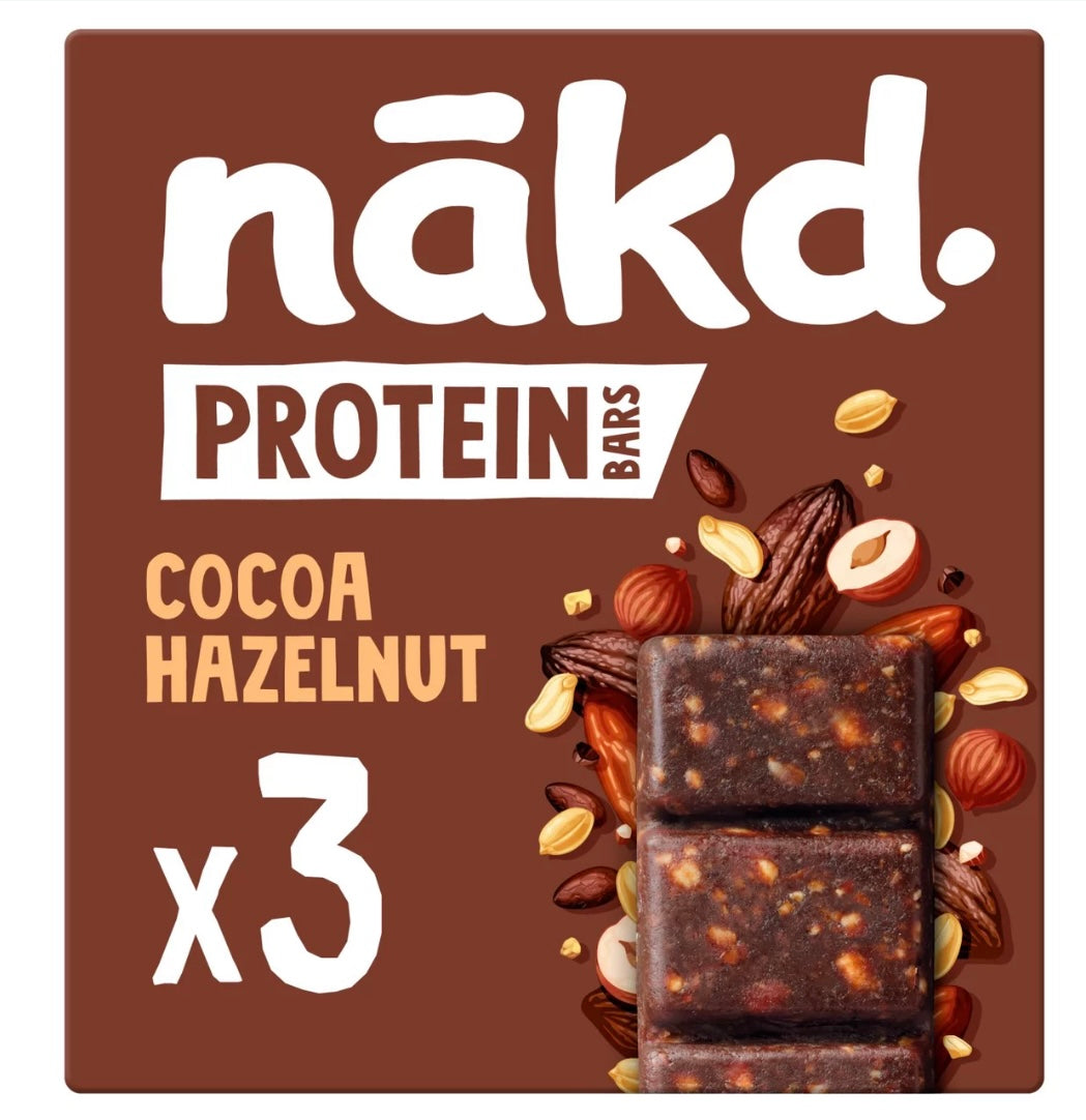Nakd Protein Bars - Cocoa Hazelnut 3 x 45g