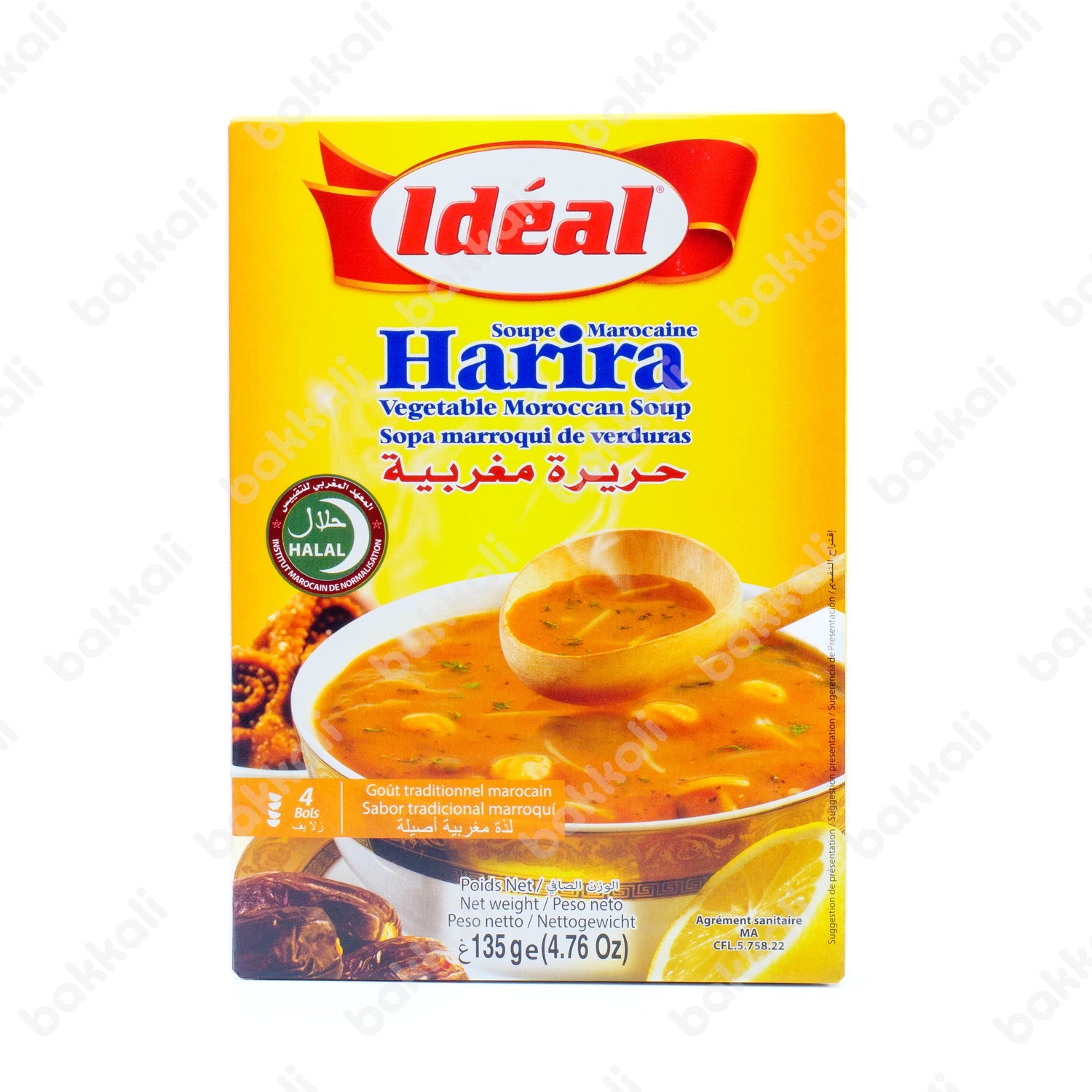Ideal Moroccan Vegetable Harira Soup 135g - Front