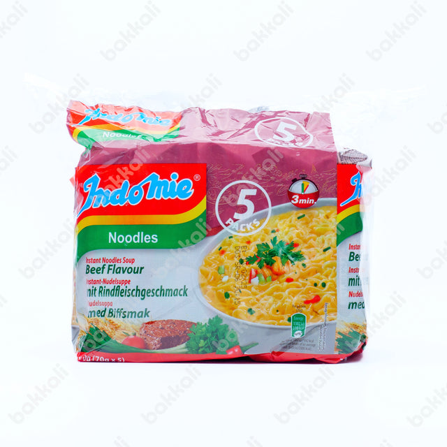 Indomie Noodles Beef Flavour 5 Pack (70g x 5) - Front