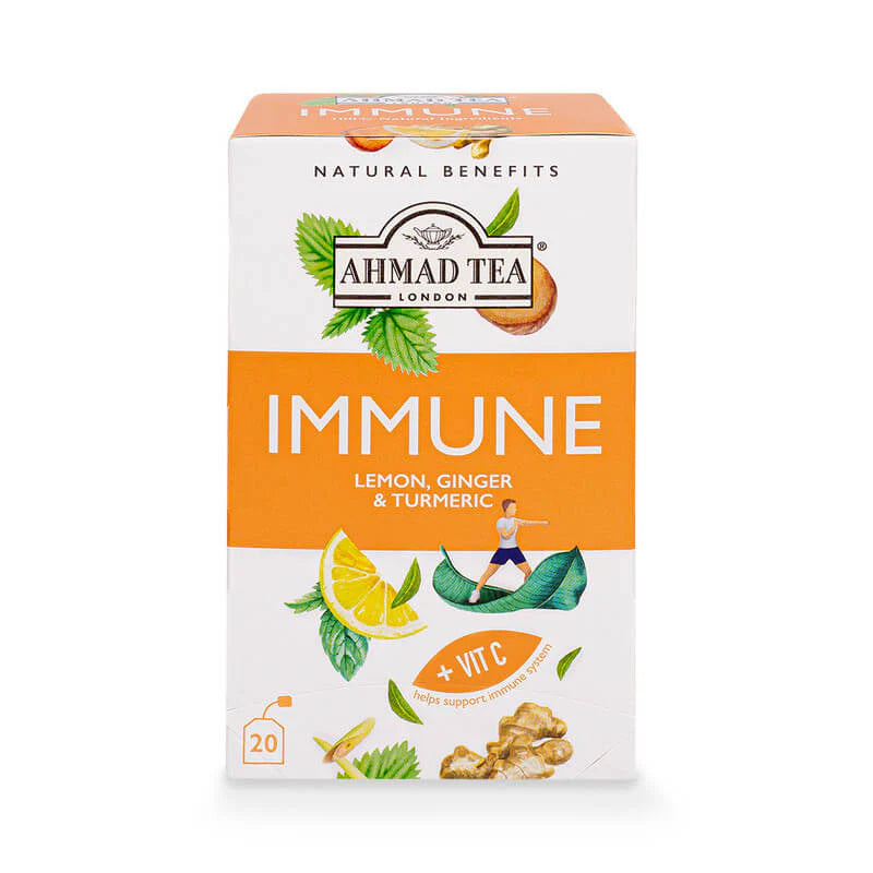 Ahmad Tea Lemon, Ginger & Turmeric (Immune) 20 Bags