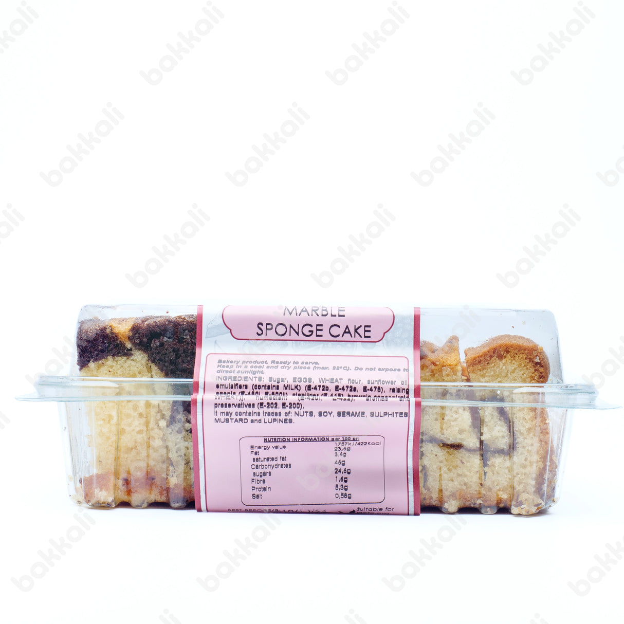 Menal Marble Sponge Cake 400g - Front