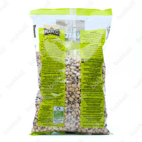 Natco Black Eye Beans 500g - Back