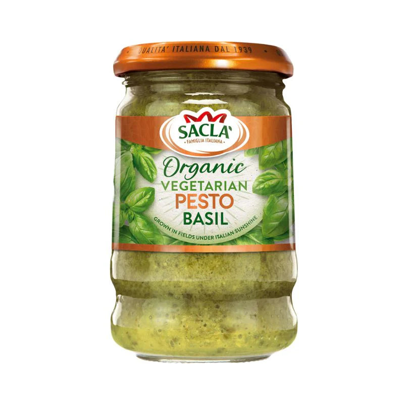 Sacla' Organic Basil Pesto 190g