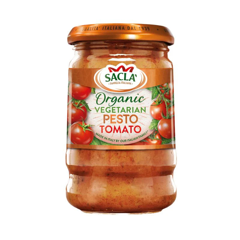Sacla' Organic Vegetarian Pesto No.6 Tomato 190g