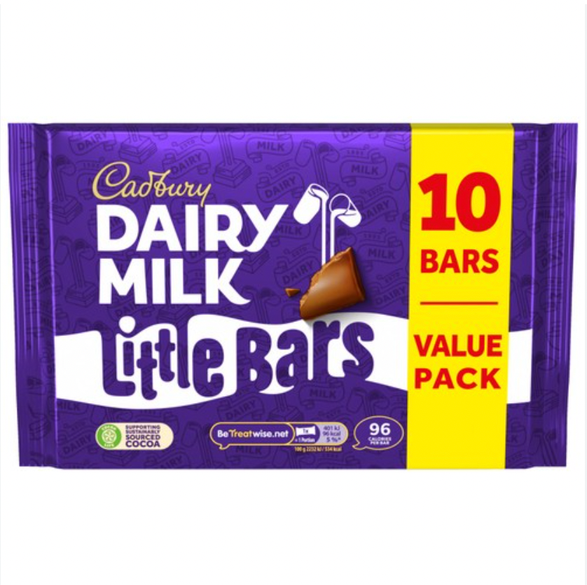 Cadbury Dairy Milk Little Bar 10 Pack x 18g