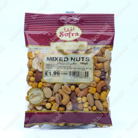 Sofra Mixed Nuts 180g - Front