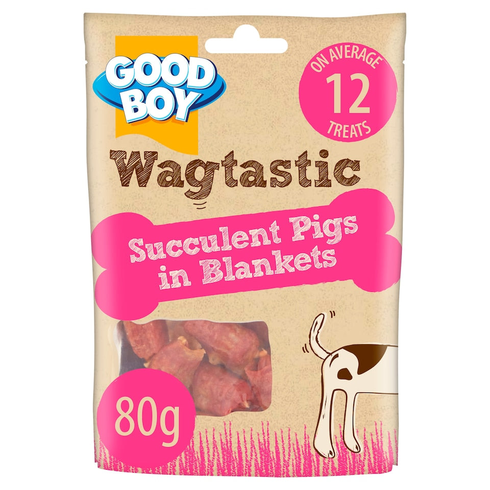 Good Boy Dog Treats Pigs In Blankets 80G