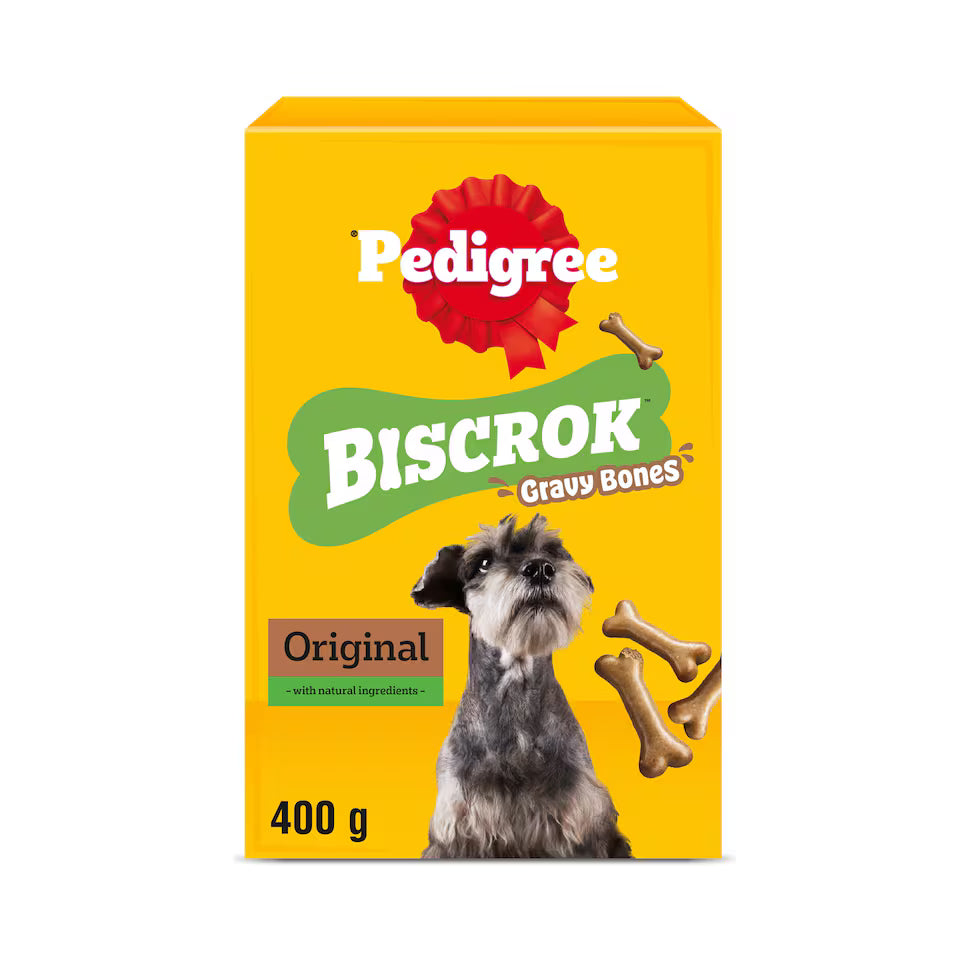 Pedigree Biscrok Gravy Bones Dog Treat Biscuits 400g