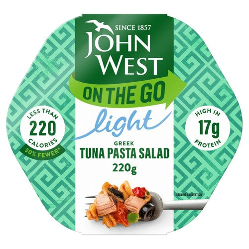 John West Light On The Go Greek Tuna Pasta Salad 220g