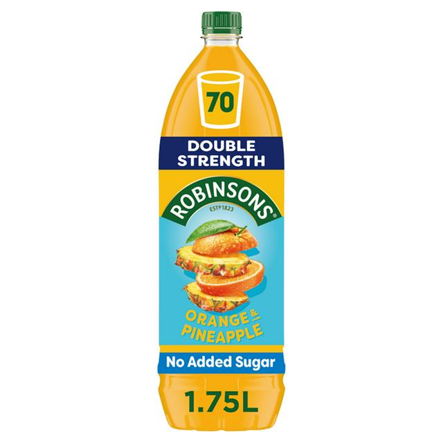 Robinsons Double Strength Orange & Pineapple No Added Sugar Squash 1.75L