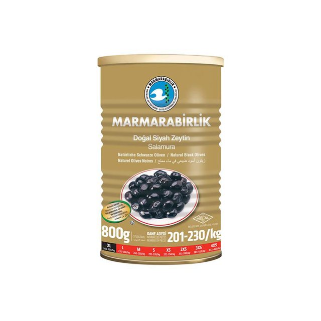 Image of Marmarabirlik Black Olive XL In Salt Water 800g