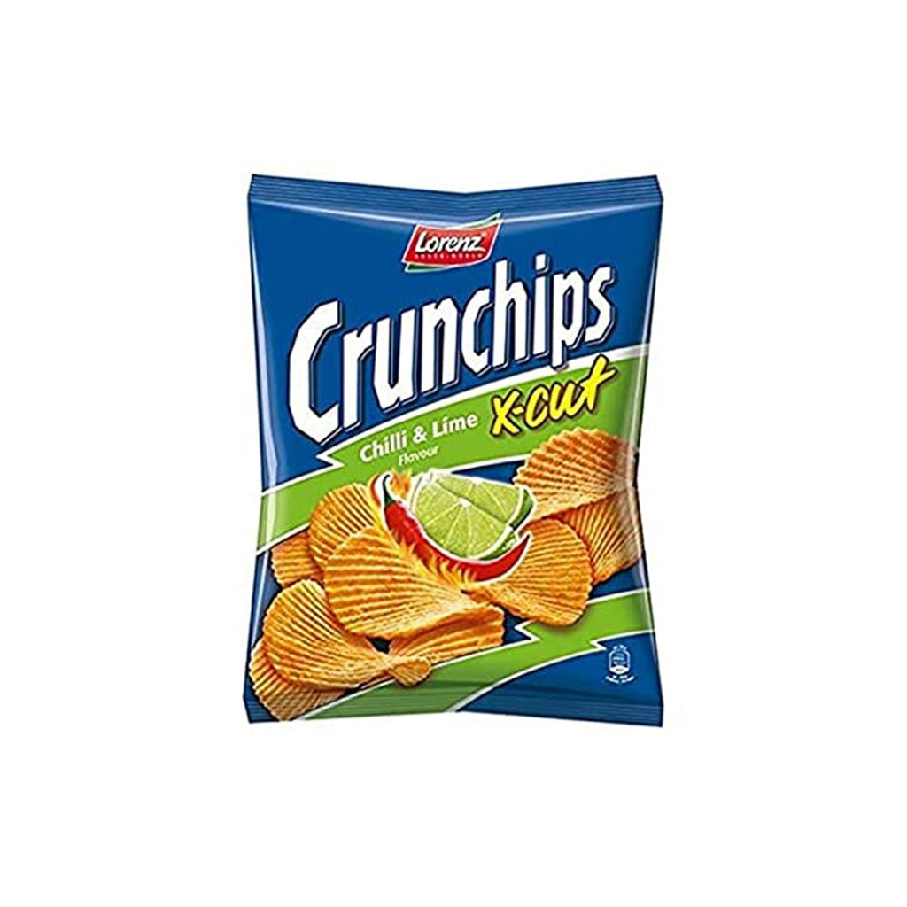 Image of Lorenz Crunch Chips X-Cut Chilli & Lime 150g
