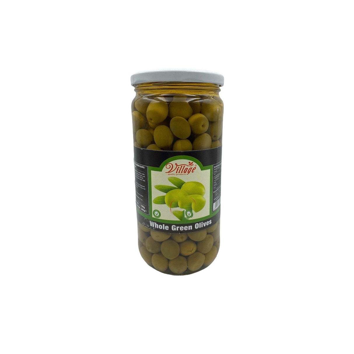 Image of Village Whole Green Olives 700g