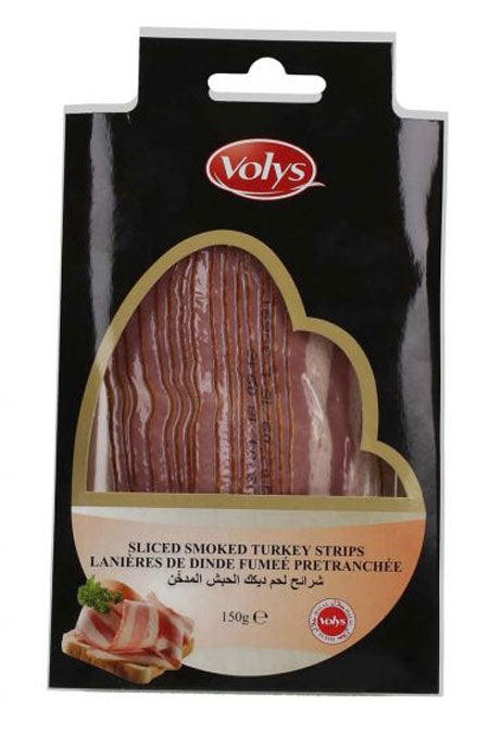 Image of Volys Sliced Smoked Turkey Strips Halal 150G