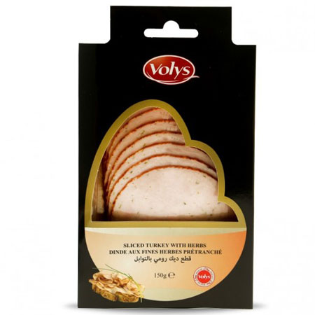 Image of Volys Sliced Turkey Breast With Herbs Halal 150G