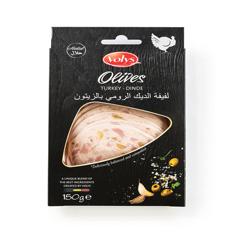 Image of Volys Sliced Turkey Mortadella With Olives Halal 150G