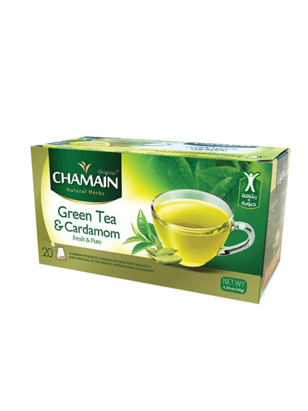 Image of Chamain Green & Cardmom Tea 20 Bags