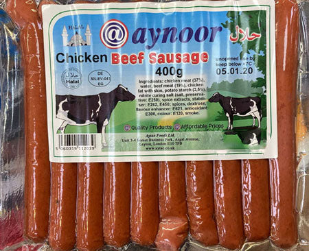 Image of Aynoor Chicken Beef Sausage Halal 400G