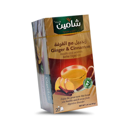 Image of Chamain Cinnamon & Ginger Tea 20 Bags