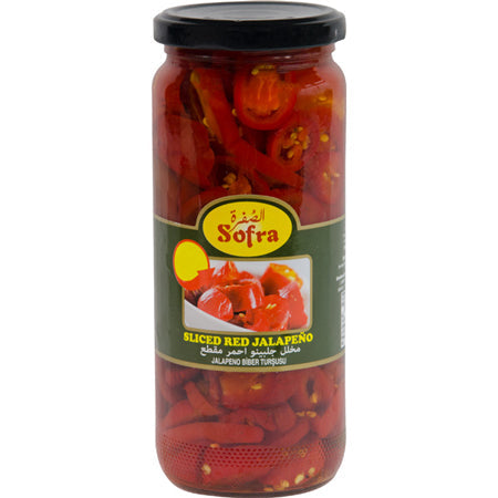 Image of Sofra Sliced Red Jalapeno 480G