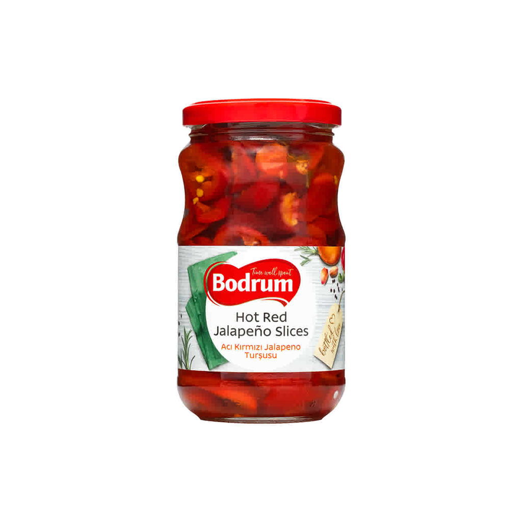 Image of Bodrum Red Jalapeno Slices Hot 330g