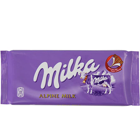 Image of Milka Alpine Milk Chocolate 100G