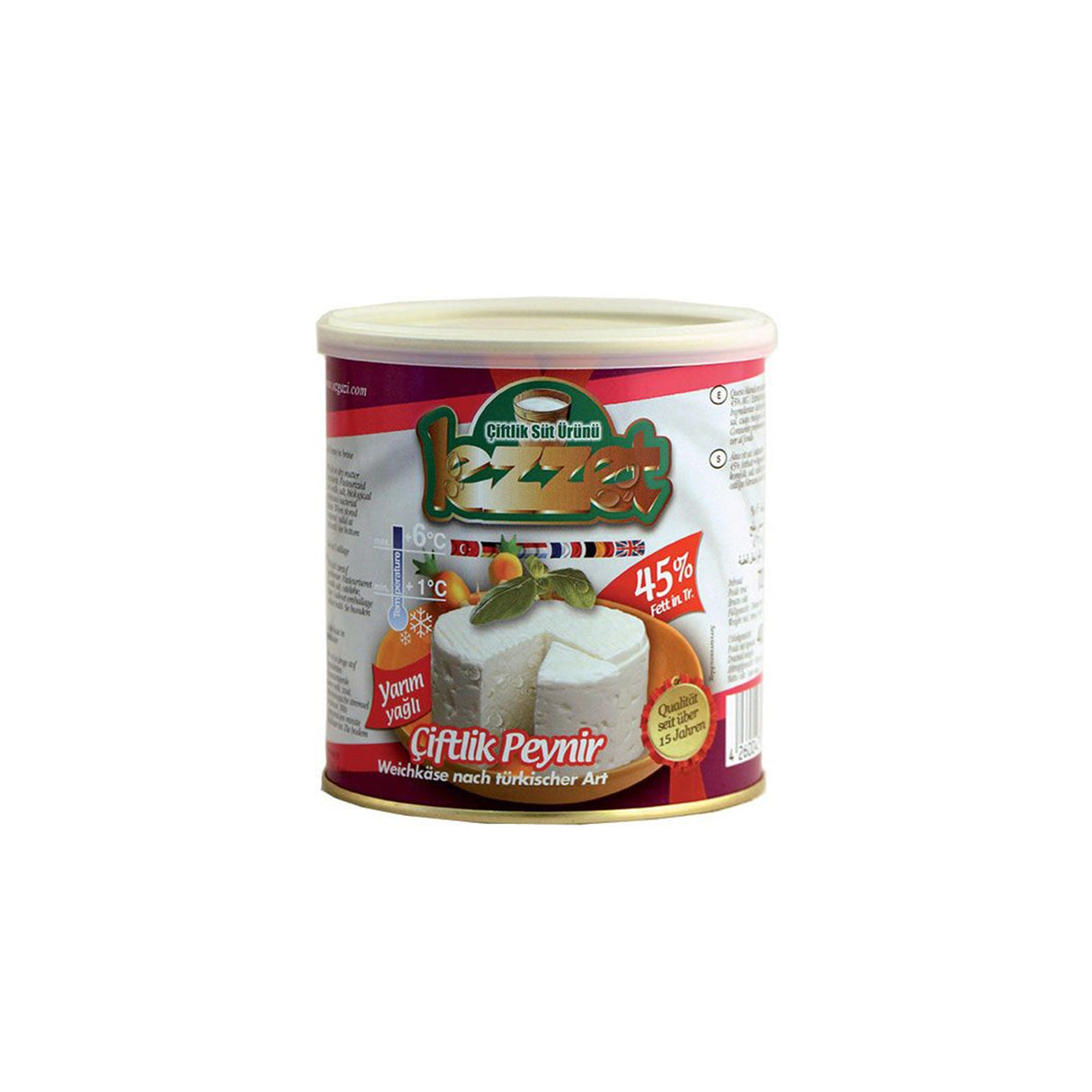 Image of Lezzet Soft Cheese In Brine (45%) - 400g