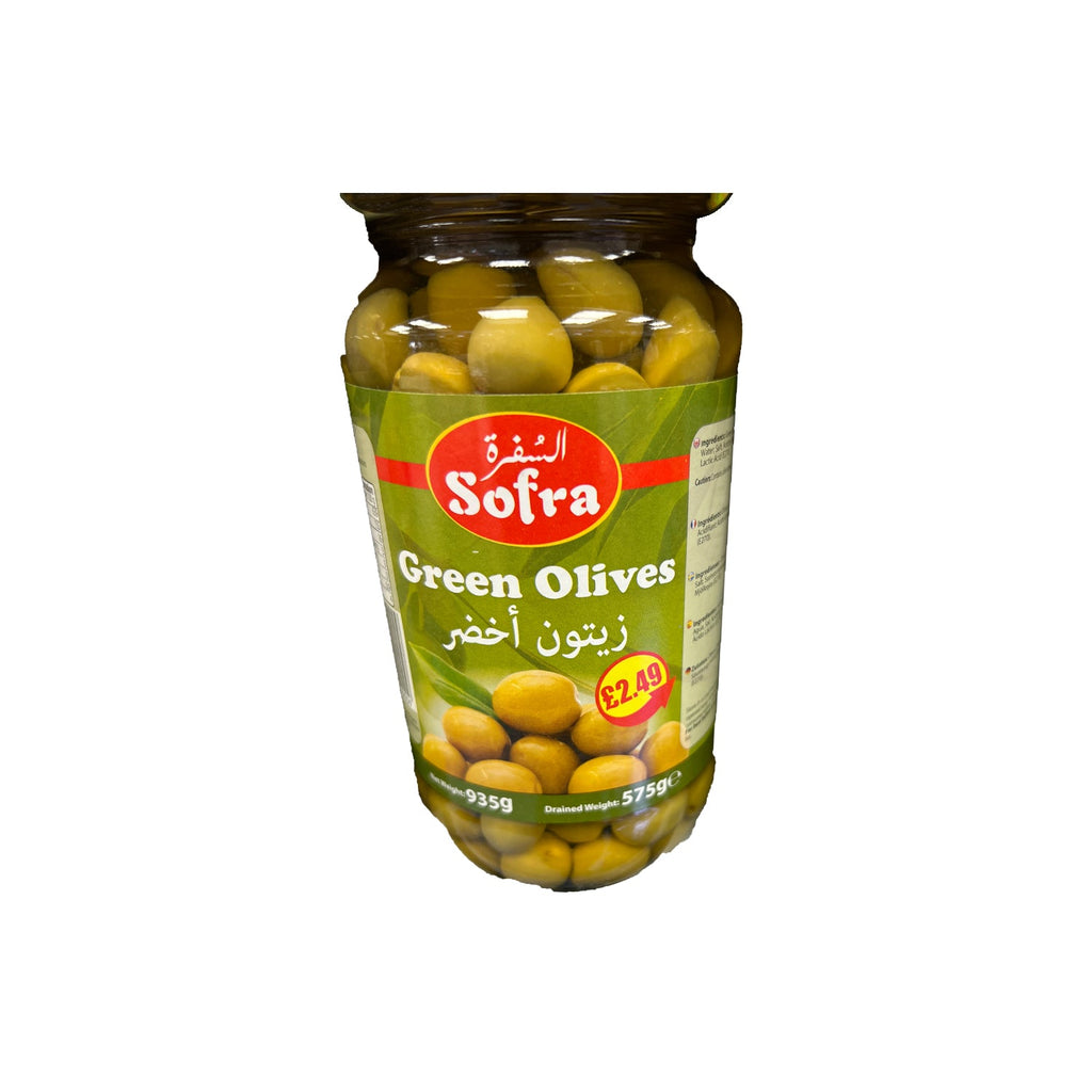 Image of Sofra Green Olives 935g