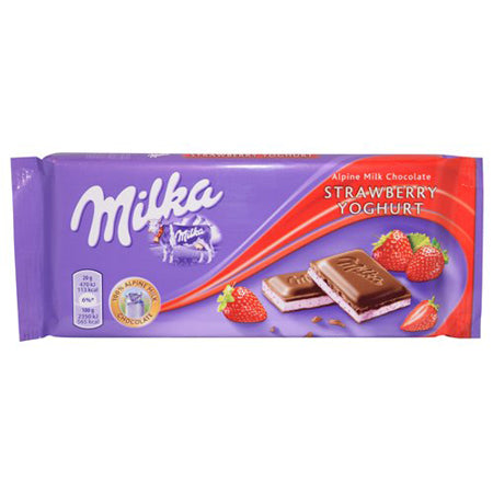 Image of Milka Strawberry Yogurt 100G