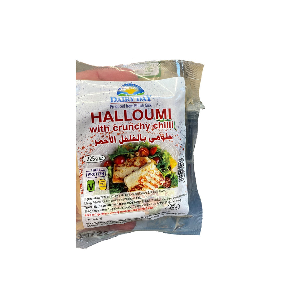 Image of Dairy Day Halloumi With Crunchy Chilli Cheese 225g