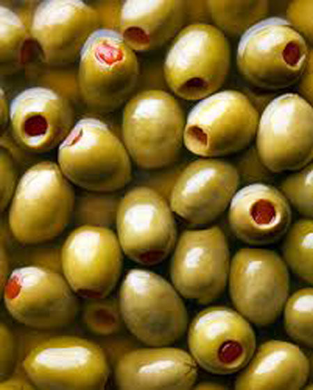 Image of Green Olives With Pepper 320G