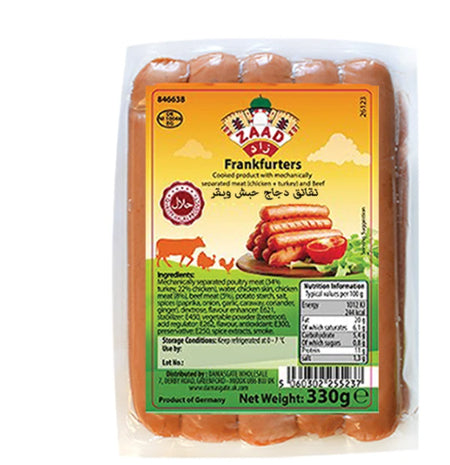 Image of Zaad Frankfurters 330G