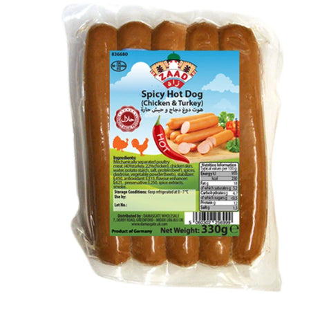 Image of Zaad Spicy Hot Dog 330G