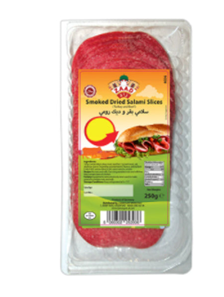 Image of Zaad Smoked Dried Salami Large Beef & Turkey 200G
