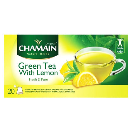 Image of Chamain Green Tea Lemon 20 Bags