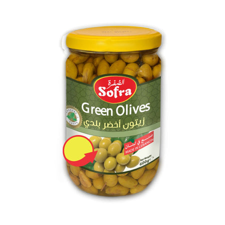 Image of Sofra Green Olives Baladi 600G