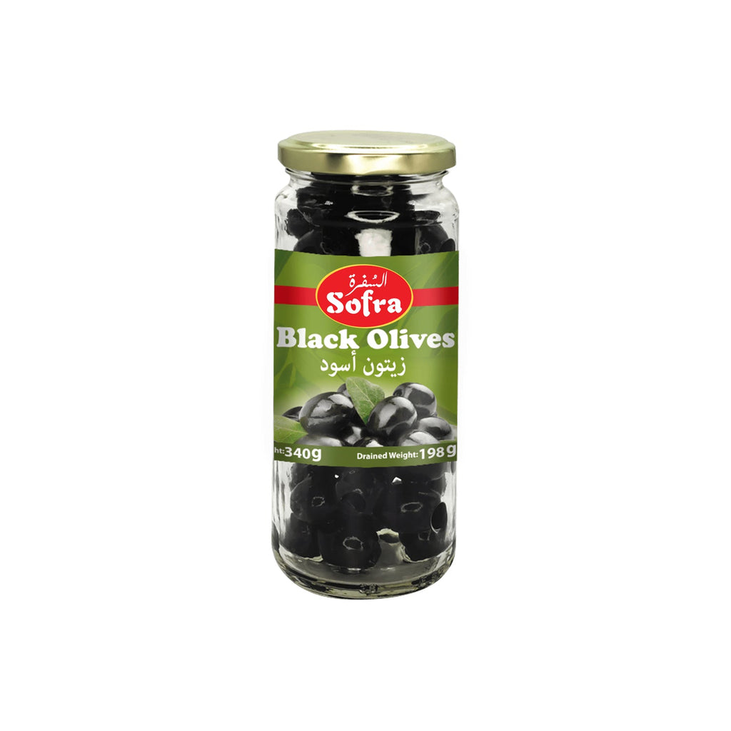 Image of Sofra pitted black olives 330g