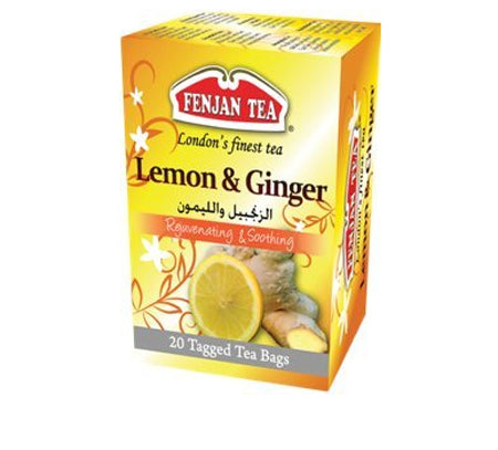 Image of Fenjan Lemon & Ginger Tea 20 Bags